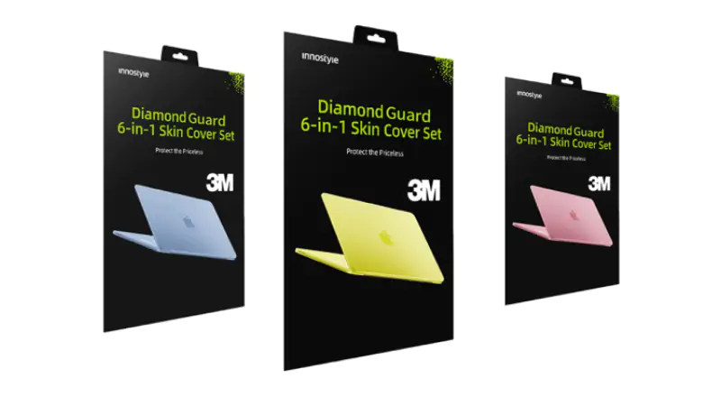 Bộ dán MacBook Neo 13 inch Innostyle 6 in 1 Diamond Guard