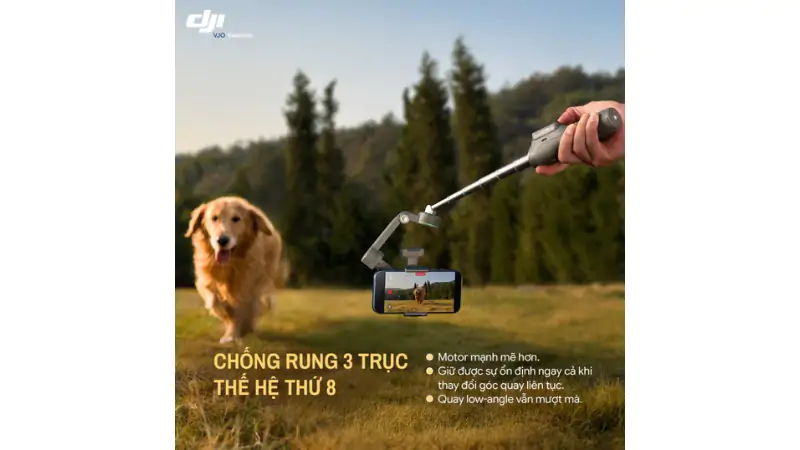 Hệ thống ActiveTrack 8.0 bám sát chủ thể trong mọi điều kiện