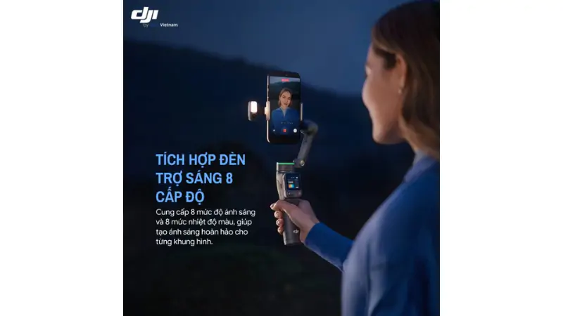 Tùy chỉnh đèn fill light 8 cấp độ theo môi trường