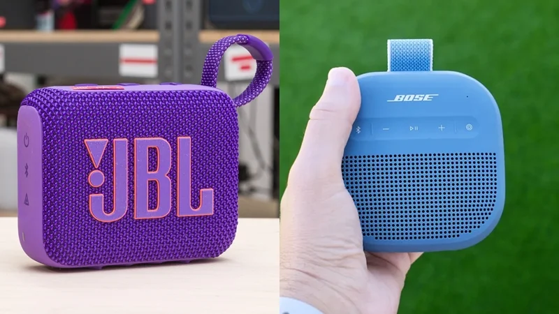 So kè Bass và tính di động của JBL Go 5 và Bose Soundlink Micro 2