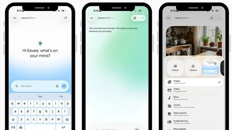 Gemini sắp cập nhật giao diện Liquid Glass trên iOS