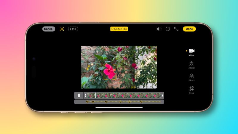 Quay phim xóa phông động mượt mà với Cinematic Mode