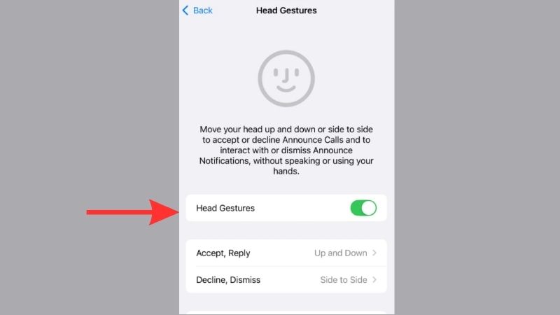 Kích hoạt Head Gestures để điều khiển AirPods bằng cử động đầu