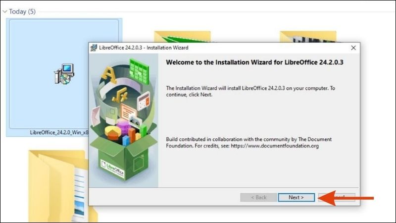 Chọn chế độ cài đặt Typical mặc định và nhấn Install