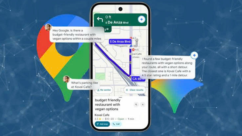 Gemini được tích hợp vào Google Maps