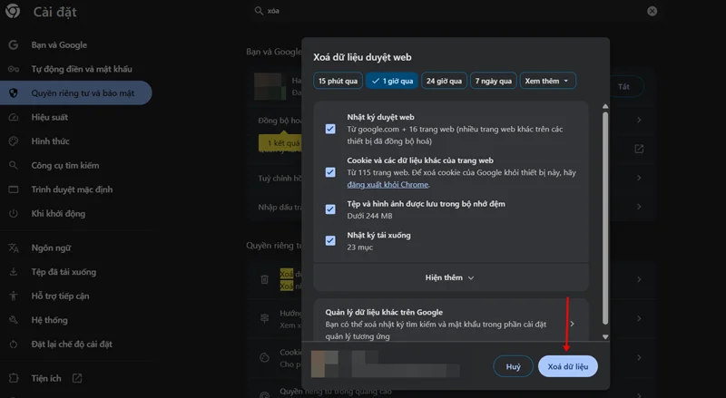 Xóa dữ liệu cache có thể khắc phục lỗi ký tự lạ trên Facebook