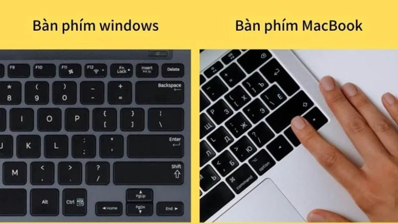 Trải nghiệm trên MacBook và laptop Windows khác nhau