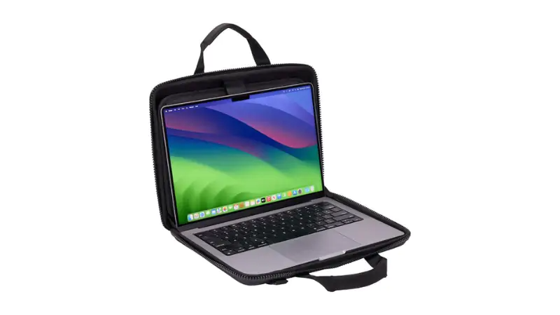 Thiết kế Clamshell giúp làm việc trực tiếp ngay trong túi