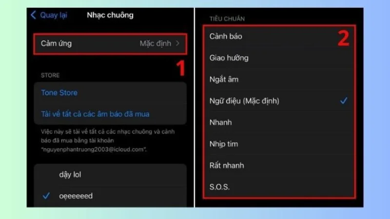 Cài đặt kiểu rung riêng cho từng danh bạ