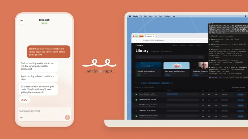 Tính năng Dispatch của Claude Cowork điều khiển AI từ xa qua điện thoại