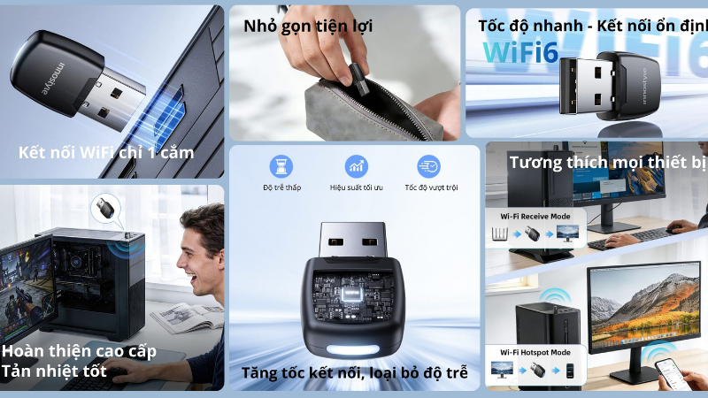 Cắm vào là sử dụng ngay với thiết kế Nano nhỏ gọn