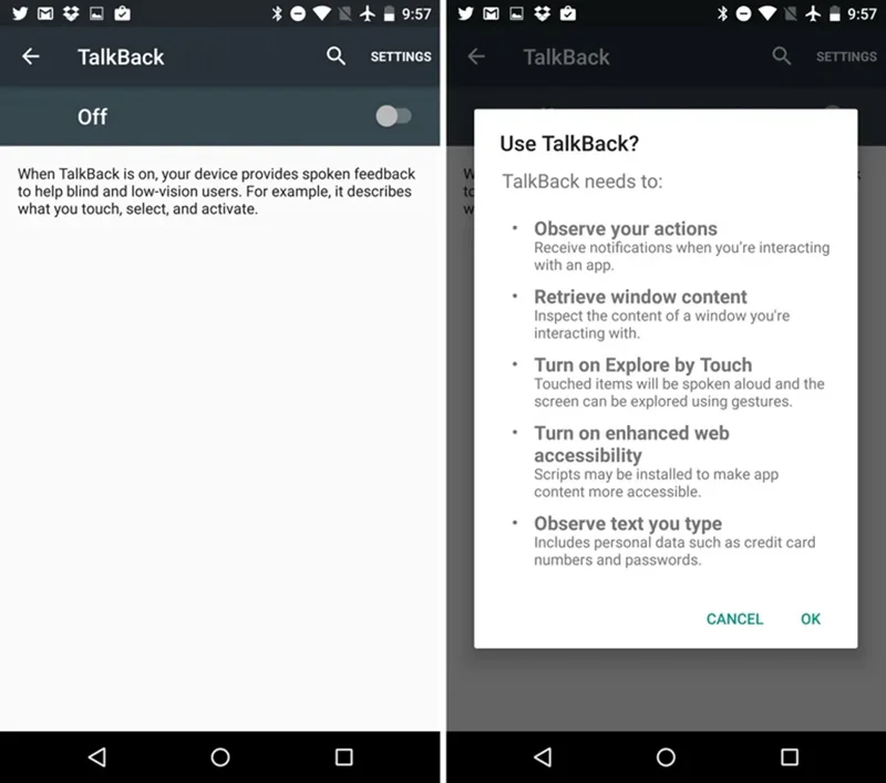 Cách bật Tính Năng Trợ Năng trên Android