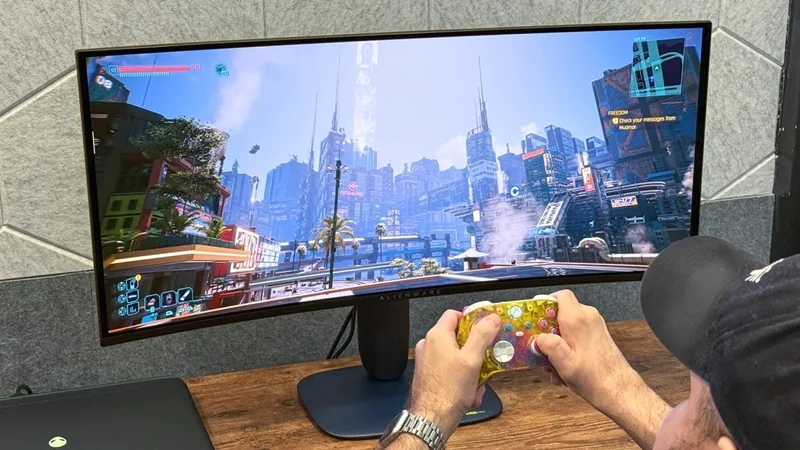 Hệ thống kết nối trên Alienware AW3426DW có hệ thống cổng kết nối tín hiệu phong phú