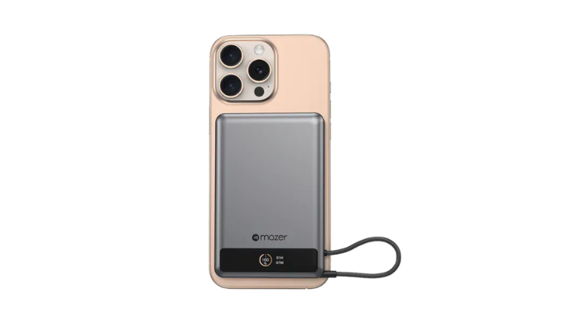 Pin sạc dự phòng Mazer 10.000 mAh PD30W Ai Qi2 MagLink70