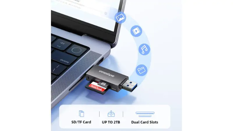 Hỗ trợ cả USB-C và USB-A, tương thích với nhiều thiết bị