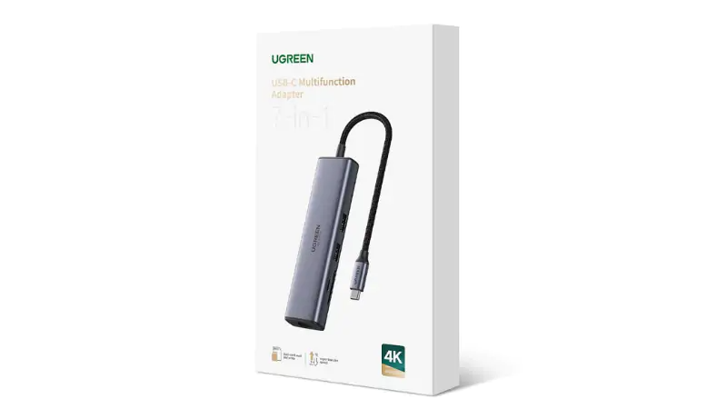 Hub chuyển đổi Type-C Ugreen 7 in 1 CM512 60515