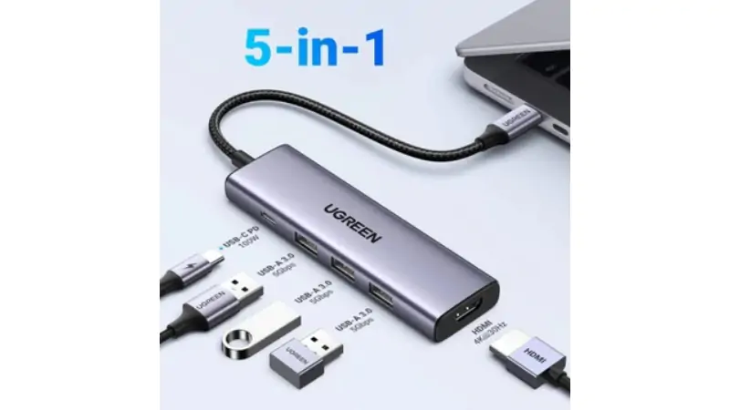 Hub chuyển đổi Ugreen 5 in 1 CM511