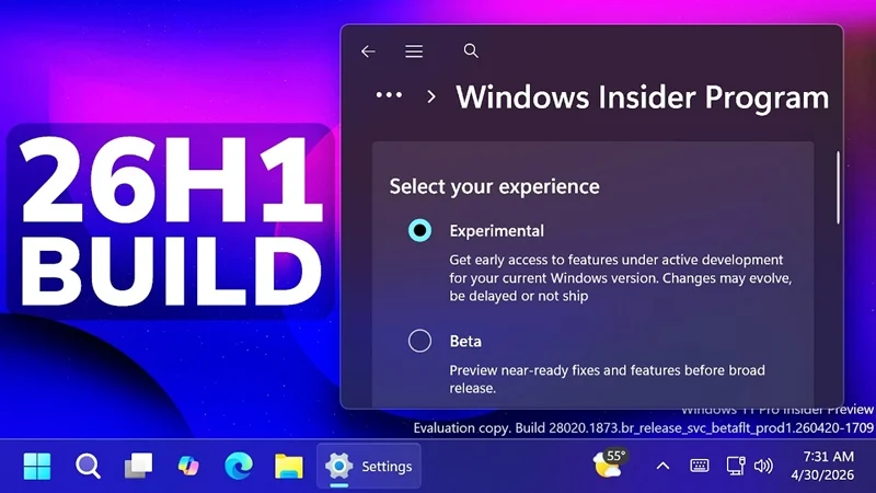 Microsoft thay đổi cấu trúc phát triển của Windows 11 26H1