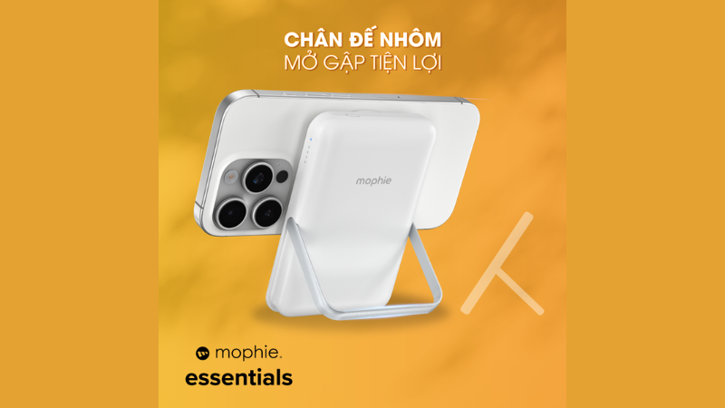 Chân đế tích hợp giúp sử dụng tiện lợi hơn