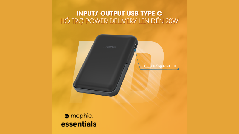 Cổng USB-C Power Delivery 20W