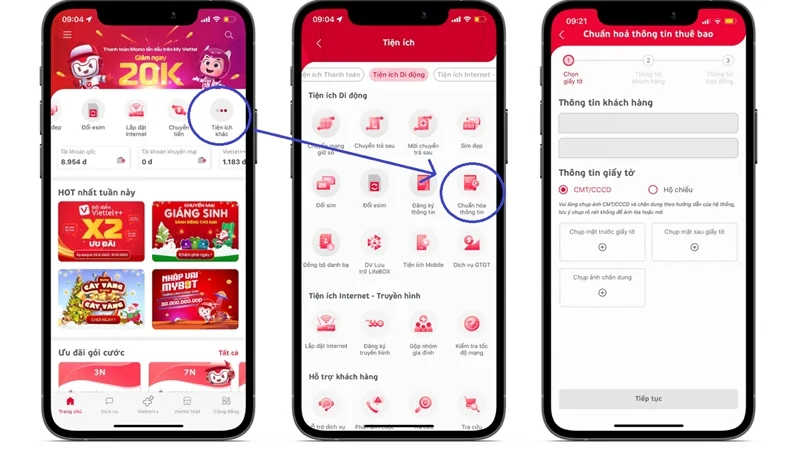Mở khóa SIM thông qua ứng dụng My Viettel