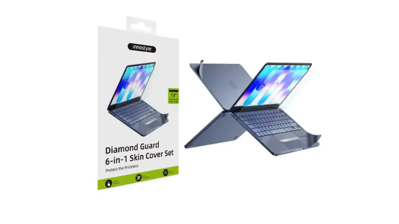 Bộ dán MacBook Neo 13 inch Innostyle 6 in 1 Diamond Guard