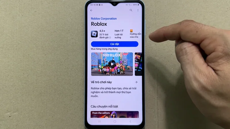 Cài đặt Roblox quốc tế trên điện thoại Android