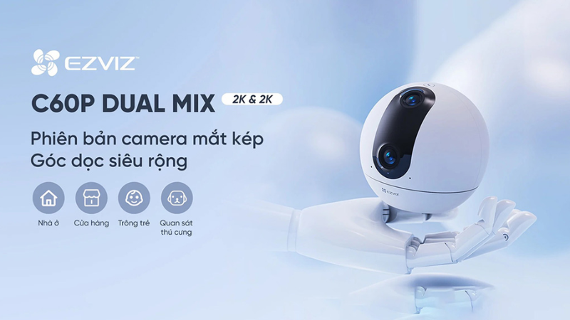 Camera IP 360 độ 6MP EZVIZ C60P Dual Mix