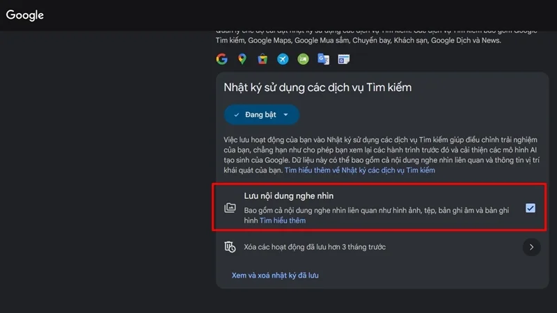 Cách tắt tính năng Save Media trên Google Search