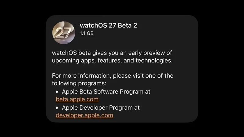 Những thay đổi đáng giá trên watchOS 27 Beta 2