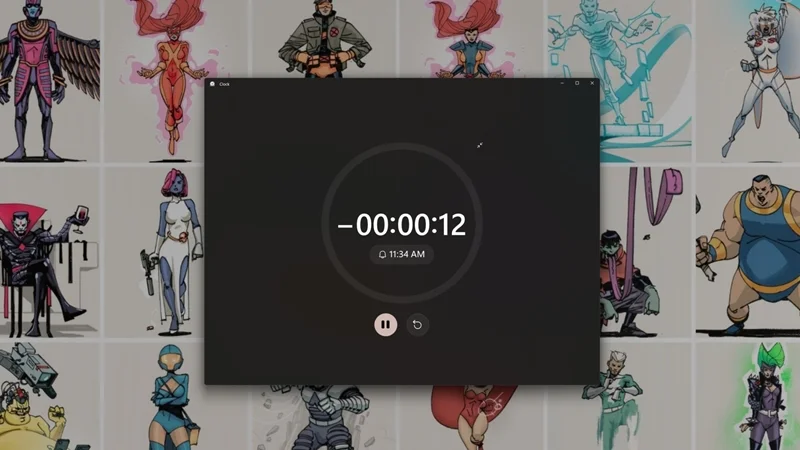 Clock được nâng cấp bộ đếm thời gian và báo thức