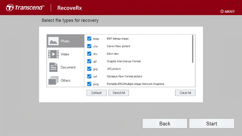 Transcend cung cấp miễn phí độc quyền phần mềm RecoveRx