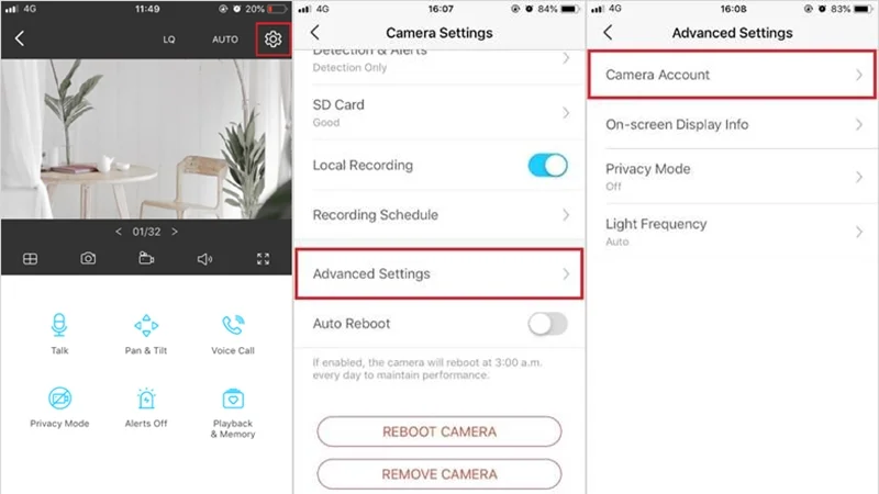 Cách đổi mật khẩu camera TP Link