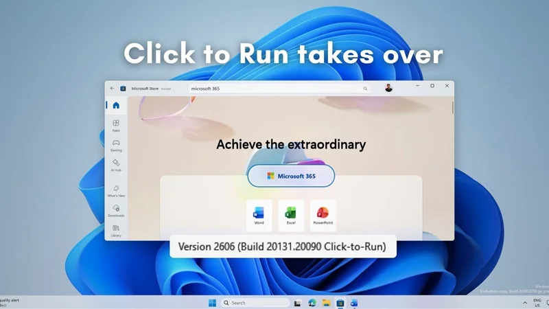 Microsoft Store và Click-to-Run khác nhau như thế nào?