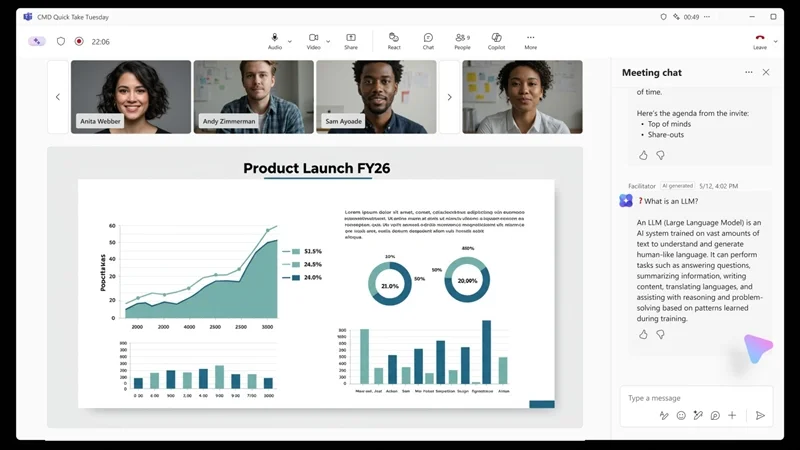Microsoft Teams Facilitator hỗ trợ những loại cuộc họp nào?