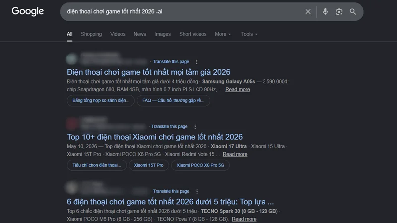 Cách tắt AI Overviews trên Google Search bằng mẹo đơn giản