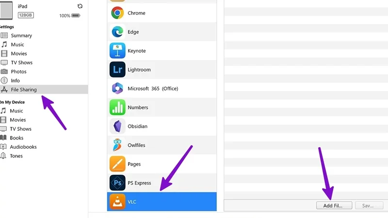 Chuyển tập tin từ máy tính sang iPad
