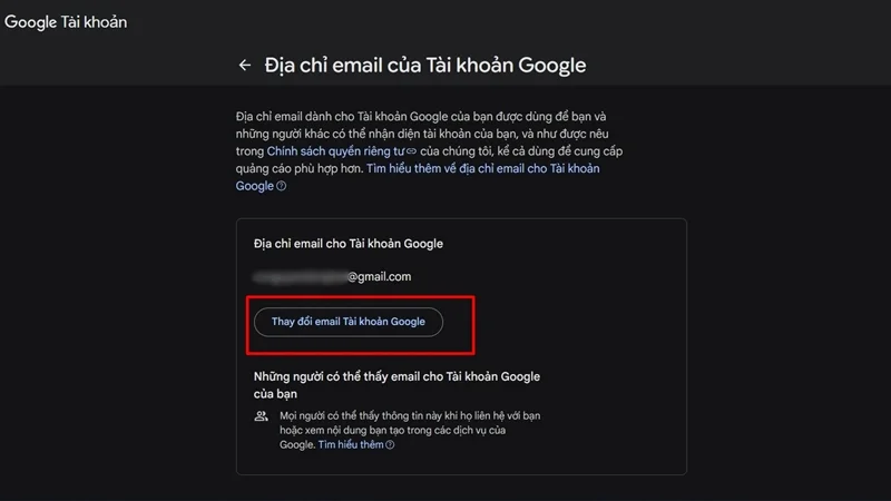 Cách đổi tên Gmail trên máy tính