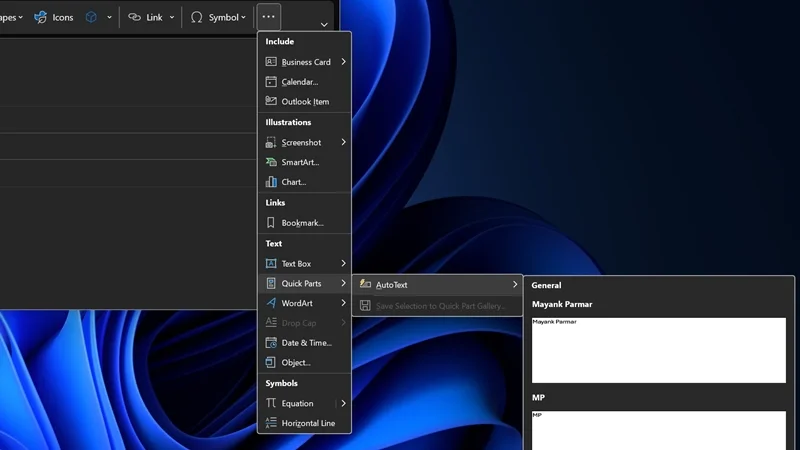 Những lợi ích khi sử dụng Quick Parts trong Outlook mới