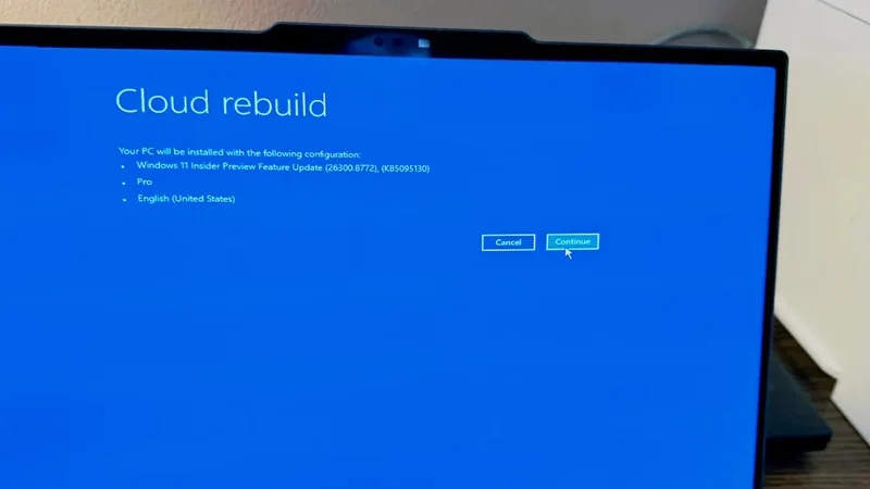 Cloud Rebuild mang lại lợi ích gì cho người dùng Windows 11?