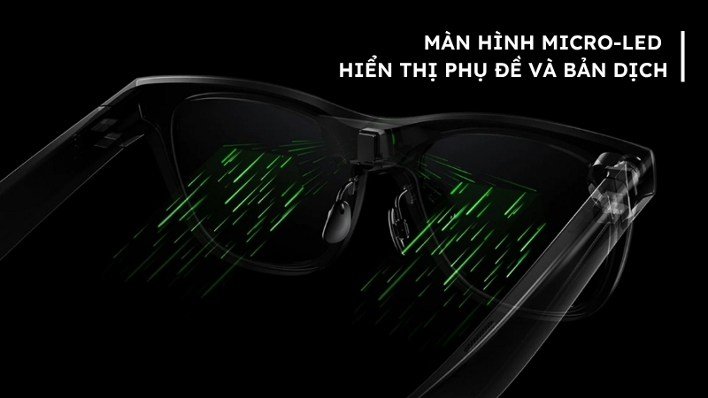Màn hình Micro-LED hiển thị phụ đề và bản dịch