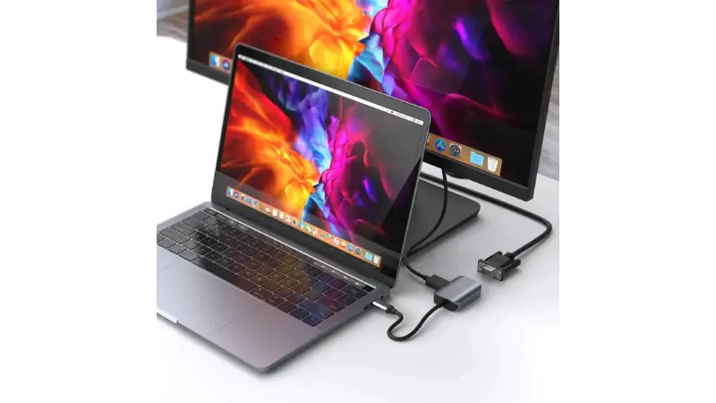 Cổng chuyển HyperDrive HDMI/VGA 4K60HZ 2 in 1 USB-C HD-C2HV-GR