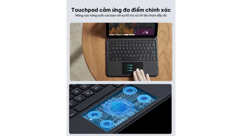 Ốp lưng kèm bàn phím iPad Pro 13 (M5 /M4) Rebound Magnetic 360