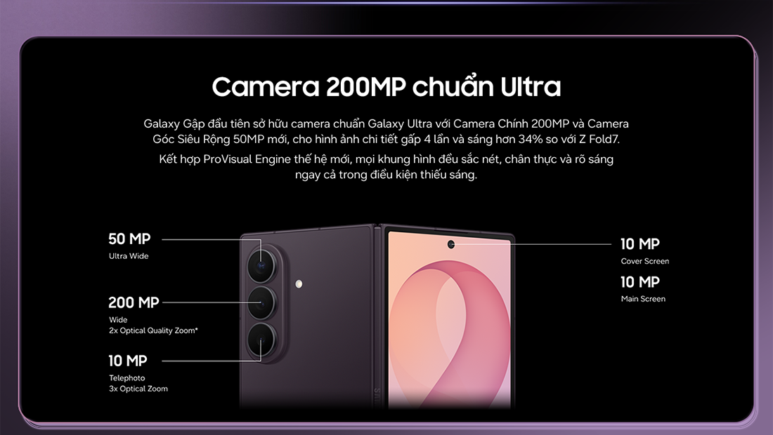 Camera của Z Fold8 Ultra