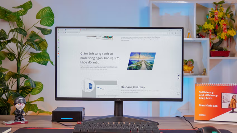 Hệ thống bảo vệ thị lực Flicker Free và Low Blue Mode