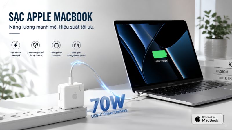 Sạc Apple MacBook chính hãng