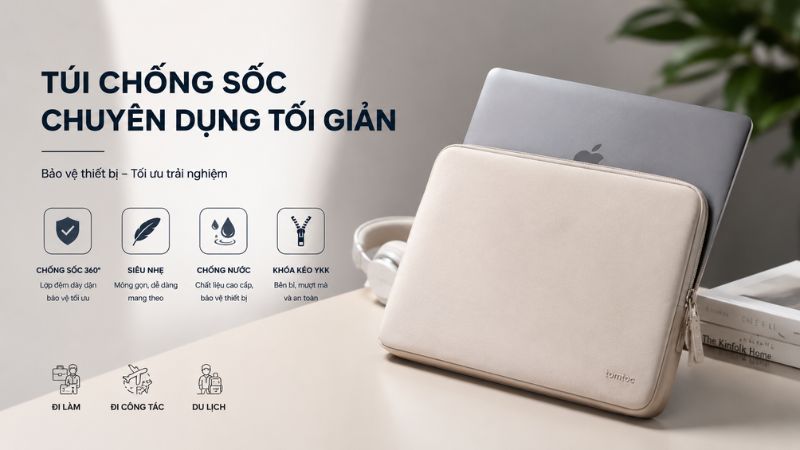 túi chống sốc chuyên dụng tối giản 