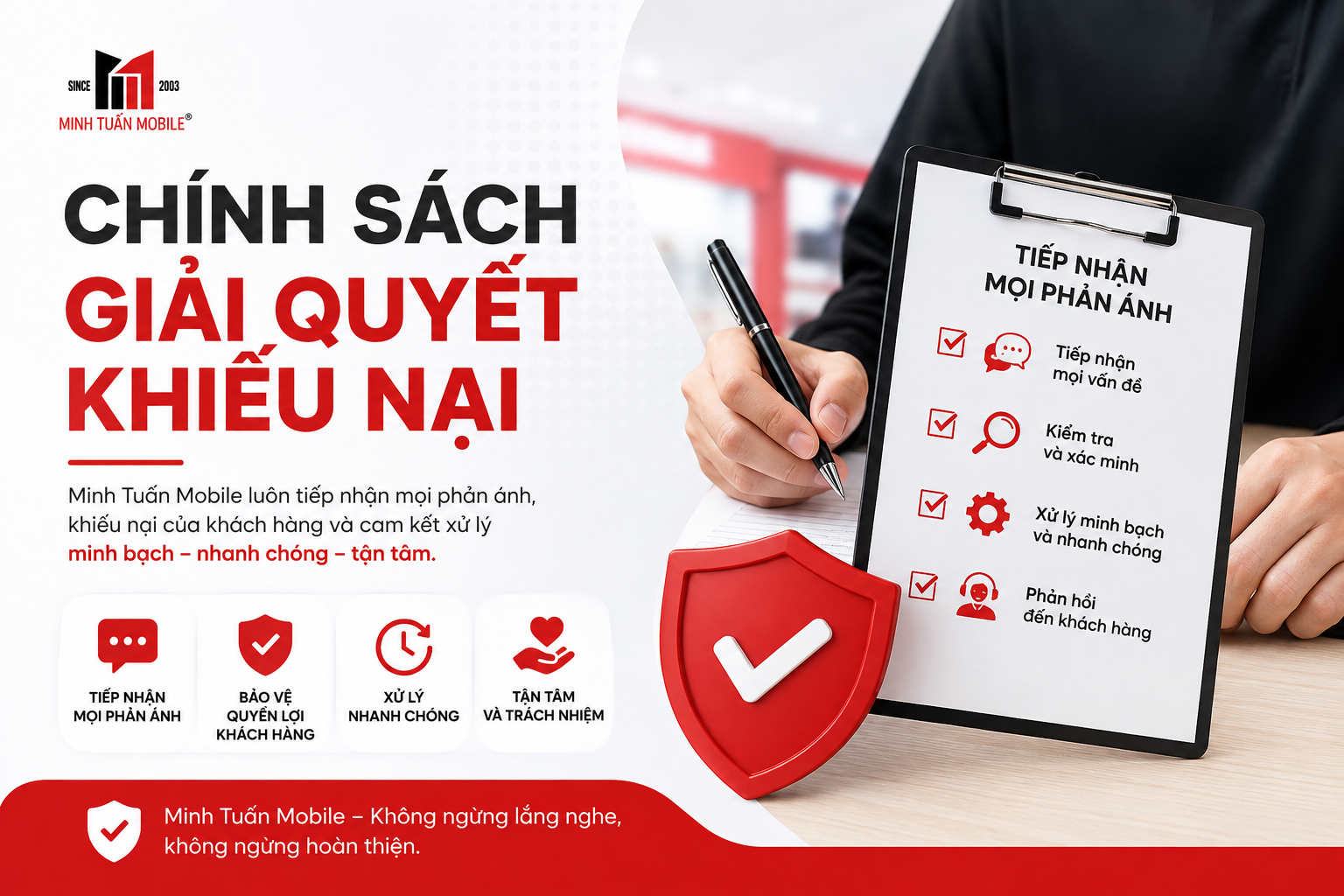 Chính sách giải quyết khiếu nại