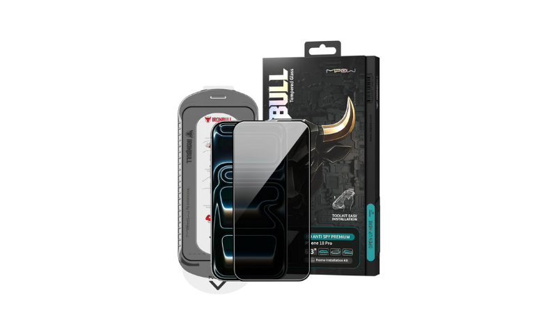 Dán kính cường lực chống nhìn trộm iPhone 18 Pro 17 Pro Mipow IRONBULL
