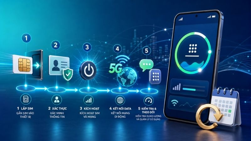 hướng dẫn sử dụng và kích hoạt sim data